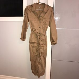 ZARA LONG TRENCH DRESS/COAT